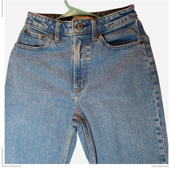 Pre-owned Abercrombie & Fitch Light Blue Straight Leg Jeans - Picture 6 of 6